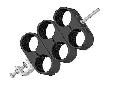 Cable clamp stainless steel, for 1-5/8″ R cable (OD is about Φ49.8mm)