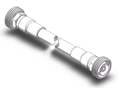 DIN female straight -DIN female straight   Cabel Types:1/2″S，PE Jacket