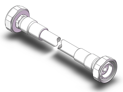 DIN male straight -DIN male straight  Cable Types:1/2″S，PE jacket