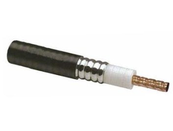 Flexible Coaxial Cable, corrugated aluminum, 50 Ω nominal, 1 1/4 in, black PE jacket