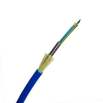 Spiral Steel Armored Tactical Fiber Optic Cable 2 4 6 8 Cores